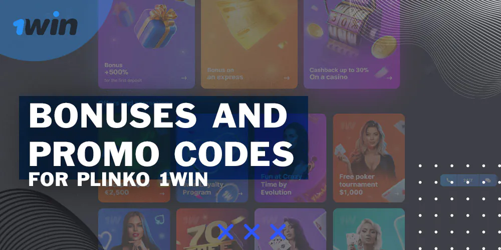 What bonuses for playing Plinko are available to players from India on the 1Win platform?